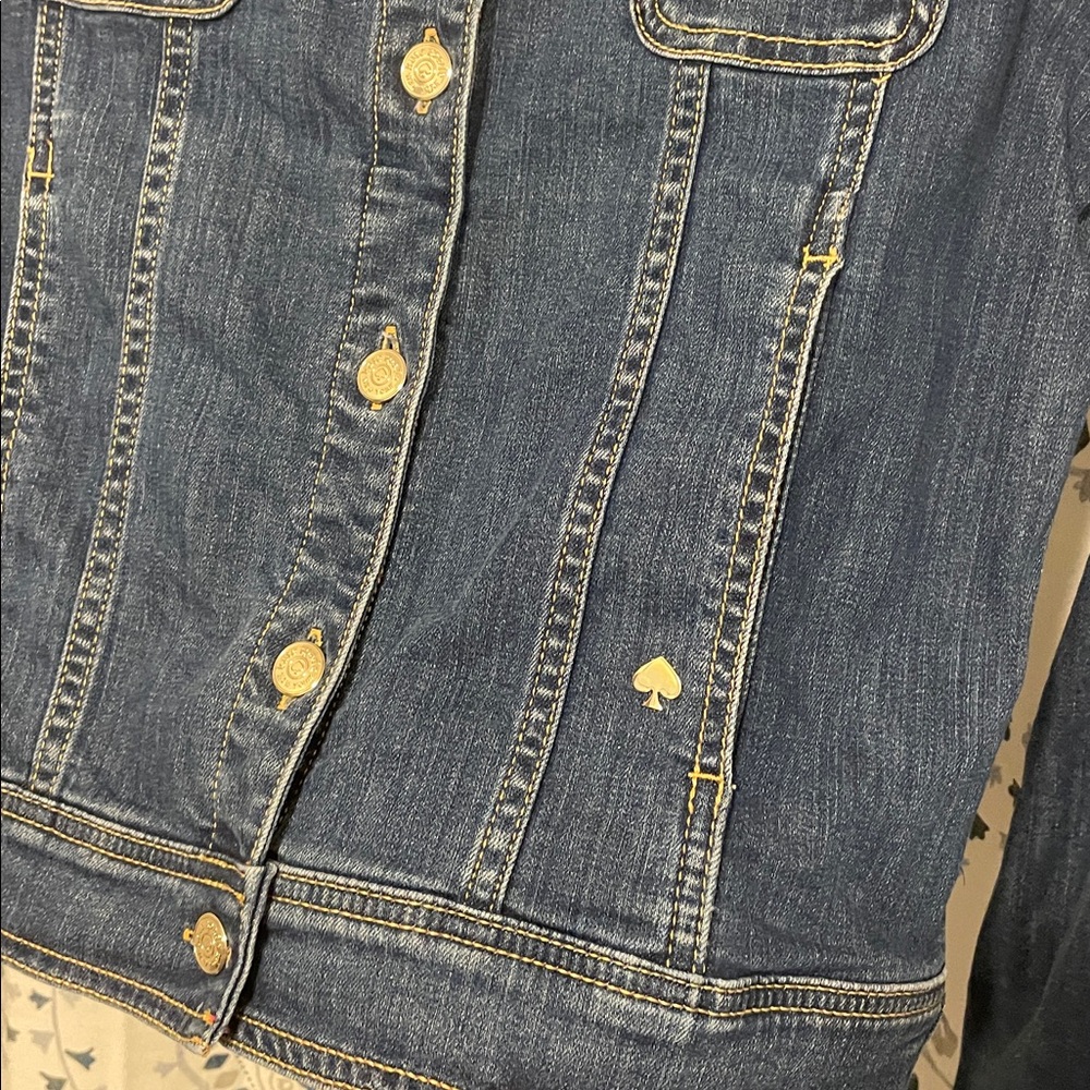 New Kate Spade Denim Jacket - Size Large - Picture 2 of 11